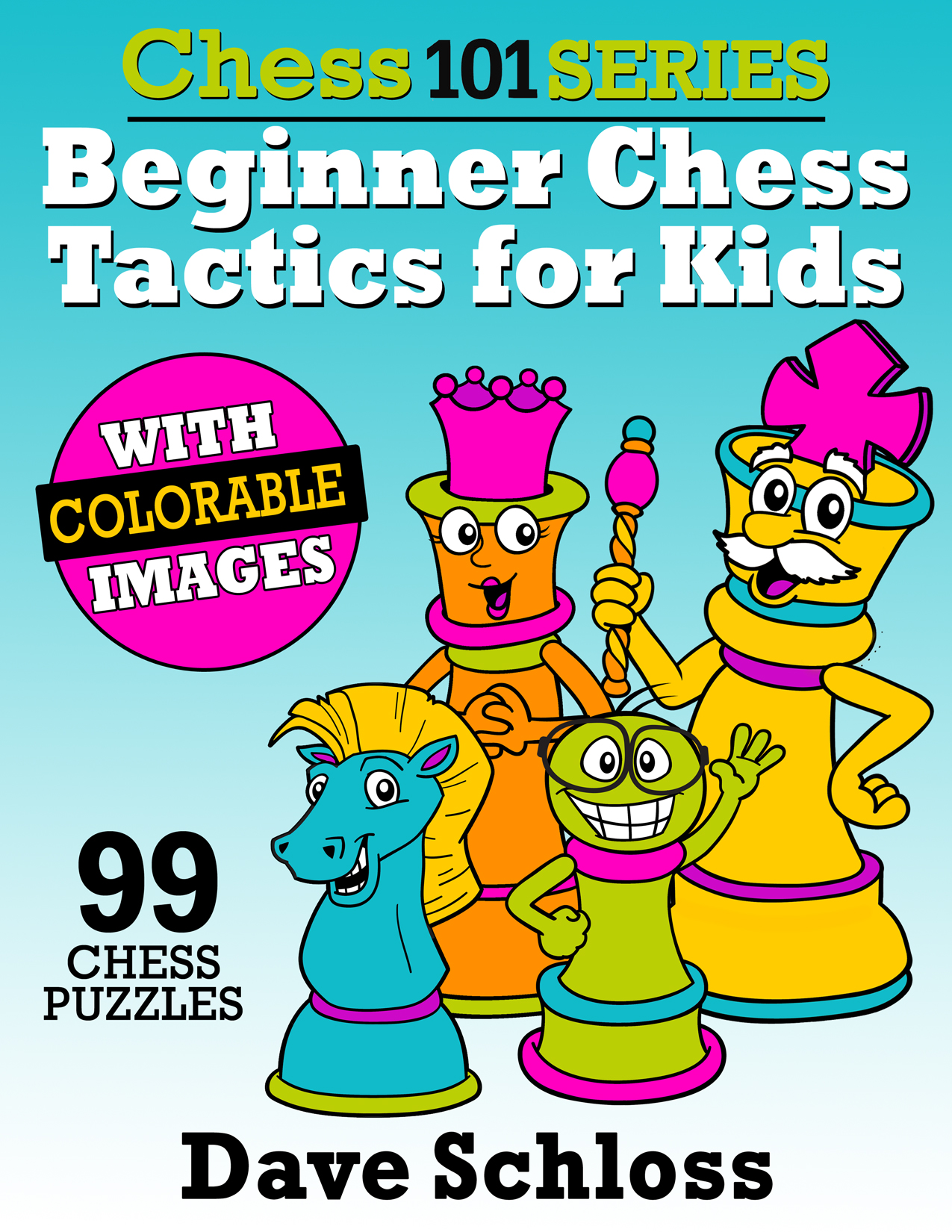 99 one-move chess tactics puzzles for kids rated 1,000 and below.